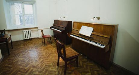 Room for Playing Music on the Piano