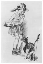 Девочка с кошкой. 1962. 