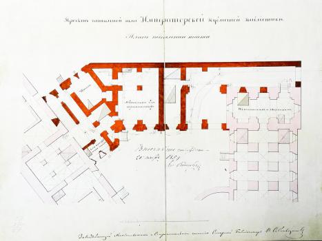 План подвального этажа, утвержденный 20 ноября 1859 г.
