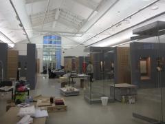 Выставочный зал «Новый Манеж» в процессе монтажа экспозиция