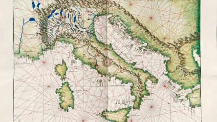 Морской навигационный атлас Батисты Аньезе. 1546 г. Венеция