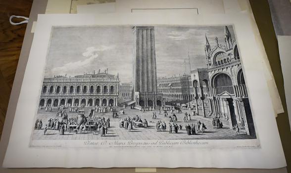 А. Визентини по оригиналу А. Каналетто. Площадь Св. Марка со стороны публичной библиотеки. Ок. 1776 