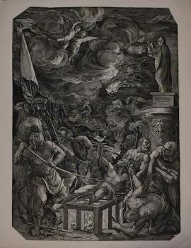 К. Корт по оригиналу Тициана. Мученичество Св. Лаврентия. 1571