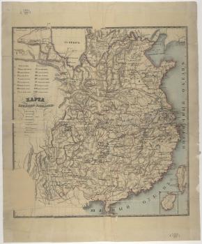Карта Китайскаго государства. - Б. м. : б. изд., [после 1850]. - 1 к : 3 цв. 