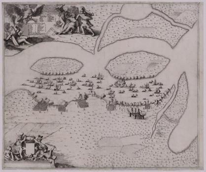 А. Шхонбек «Сражение на р. Амовже в мае 1704 г.» 