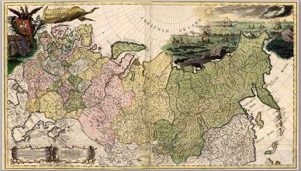 Генеральная карта Российской империи, 1745 г.