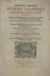 Eusebius Pamphili. Thesaurus temporum. Lugduni, 1606. Page de titre. 