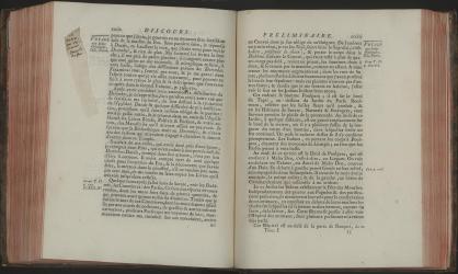 Avesta. Zend-Avesta, ouvrage de Zoroastre. Paris, 1771. En haut du signet: «il / entre / au dé/-rimer / temple / du feu». 