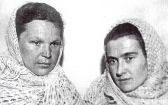   Л. М. Филиппова и Е. Ф. Егоренкова в годы Великой Отечественной войны