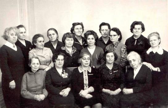 Члены унитарной команды МПВО Библиотеки. 1985 г.