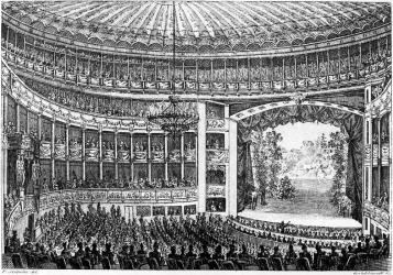 Зрительный зал петербургского Большого театра в 1820-е гг. 