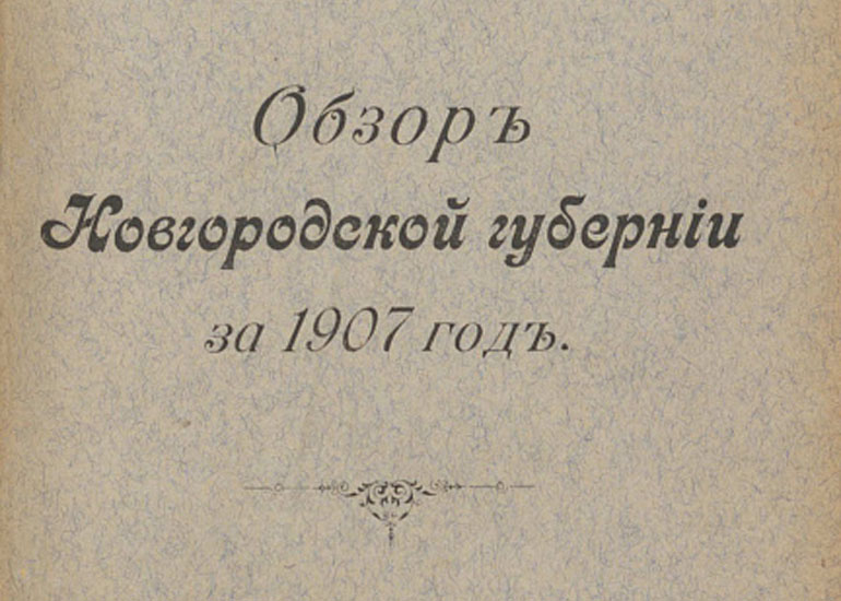 Обзоры Новгородской губернии