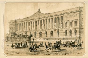The Building of the Imperial Public Library by Carlo Rossi's Design.