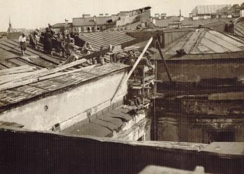 Repair of the roof of the Library