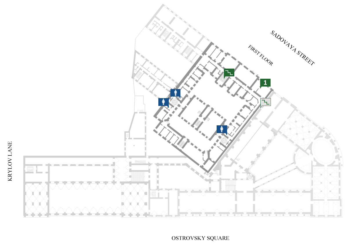 Plan of the First Floor of the Administrative Building 