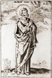 Afanasy Trukhmensky.The Apostle Peter. Burin engraving. Mid-17th century