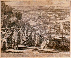 Adriaan Schoonebeeck. The Siege of Azov in 1696. Etching. 1699–1700