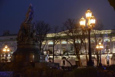 Statue of Catherine II of Russia in Ostrovsky Square