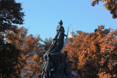 Statue of Catherine II, the Founder of the Library