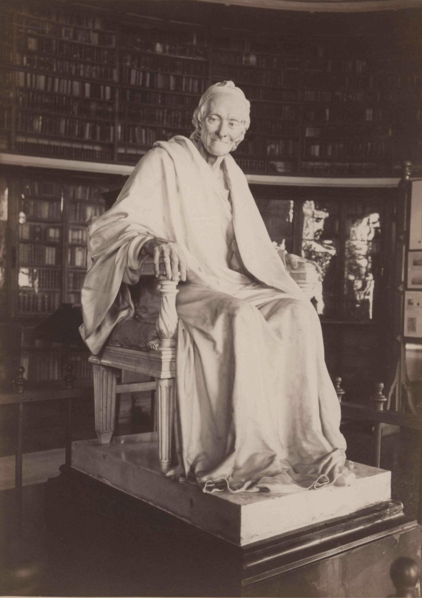 Statue of Voltaire Seated by Houdon