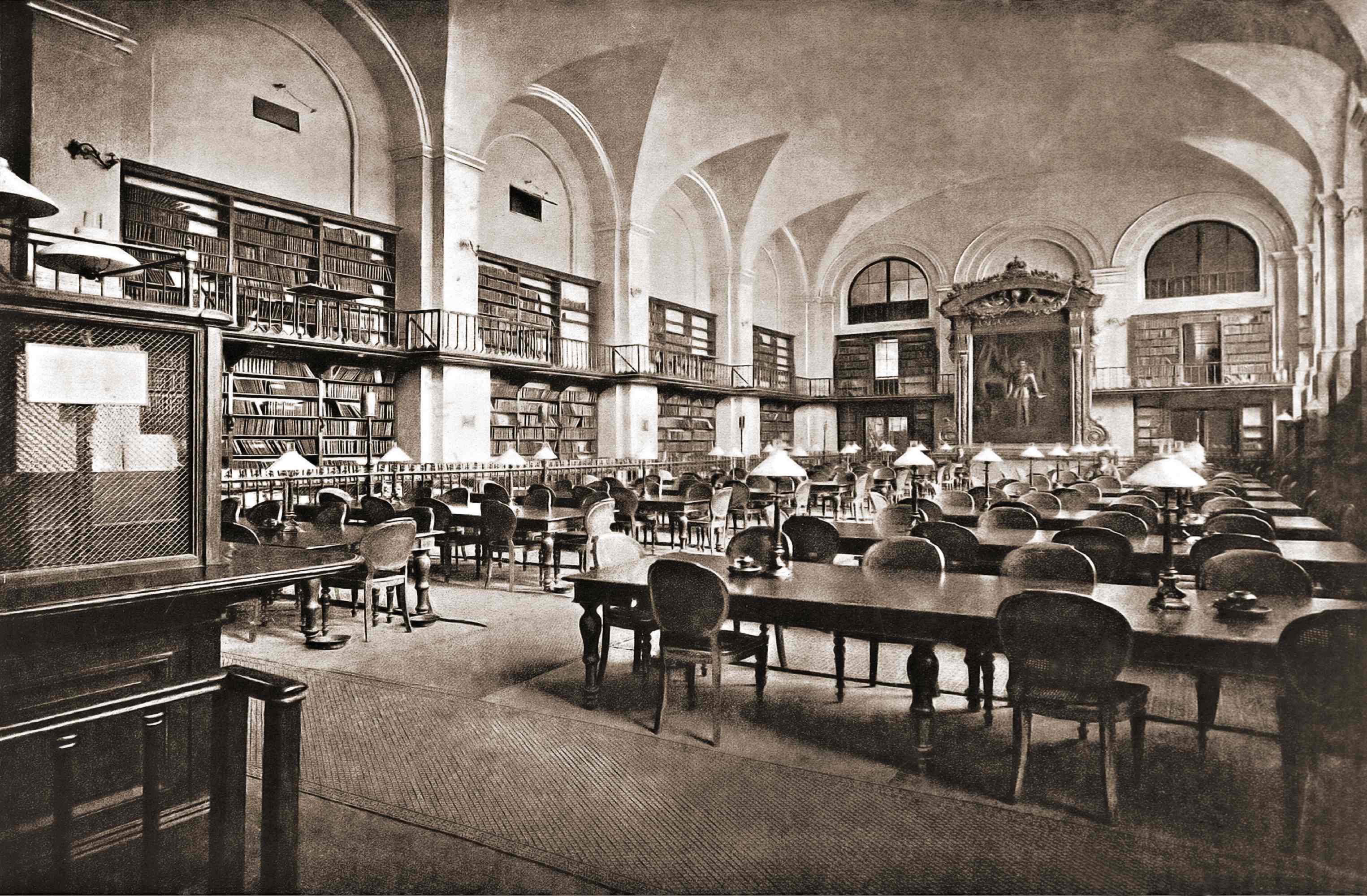 Interior of the Reading Room in the Sobolshchikov Building. 1887 