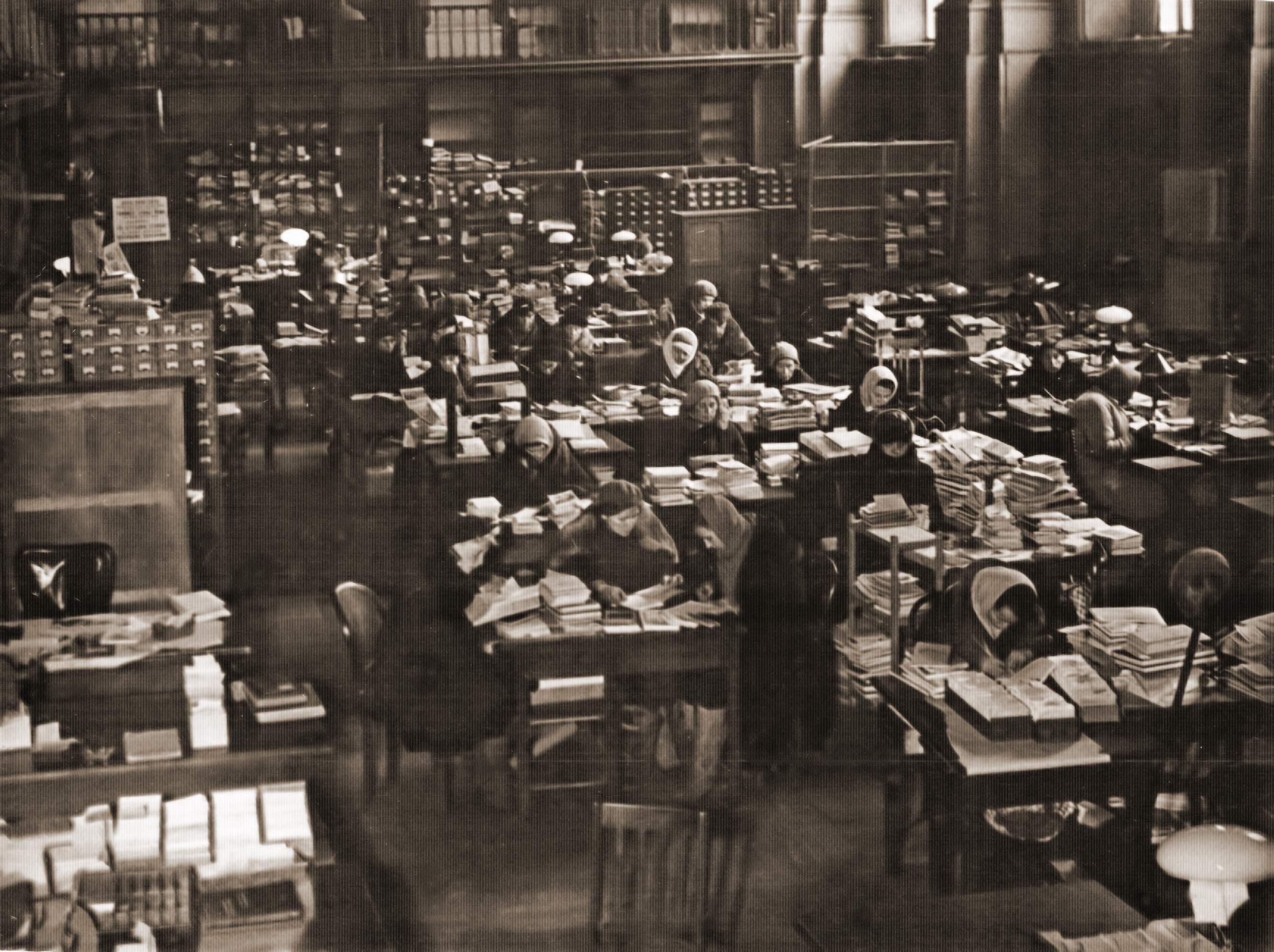 Book Processing. Siege of Leningrad. Winter 1941-1942