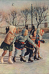 L.Borodulin. Young Figure Skaters. 1956