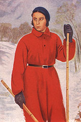 G.Ryazhsky. A Skier. [1934]