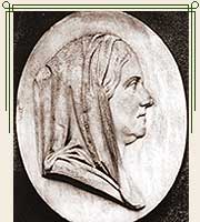 Мраморный медальон с портретом Е.М.Олениной