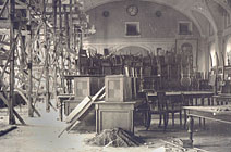 Общий читальный зал (ныне Универсальный). Подготовка к ремонту. 1944