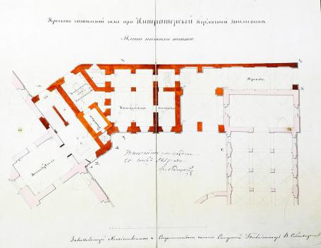 План первого этажа, утвержденный 20 ноября 1859 г.