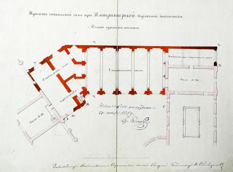 План третьего этажа, утвержденный 20 ноября 1859 г.