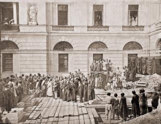 Закладка Нового корпуса Императорской Публичной библиотеки 29 июня (11 июля) 1860 г.