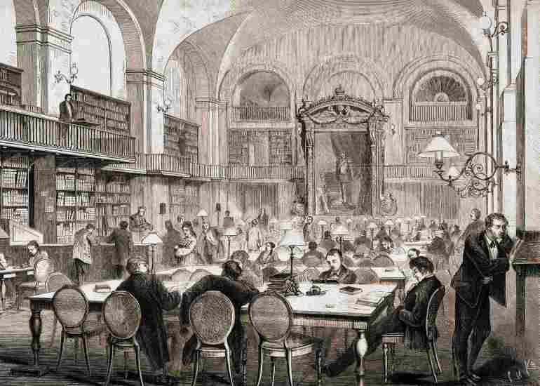 Читальный зал. 1872