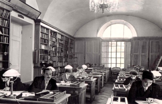 Читальный зал отдела рукописей. 1954