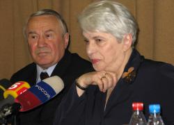 В. Н. Зайцев  с Н. Д. Солженициной. 30 января 2009 г.