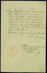 Письмо принца Оранского_1774_Из коллекции П_Сухтелена