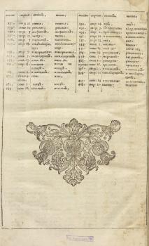 Первый типографский список опечаток, заменивший их исправление от руки