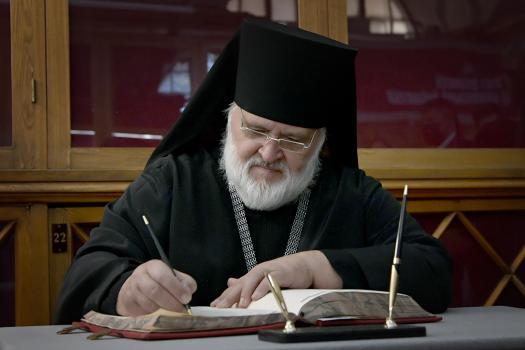 Епископ Кронштадский, наместник Александро-Невской лавры владыка Назарий