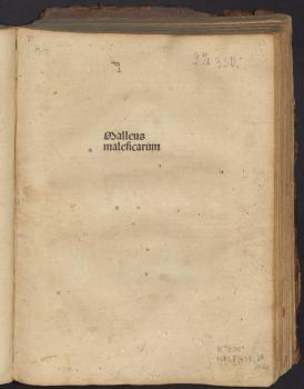 Титульный лист книги «Malleus maleficarum» 1494 г.
