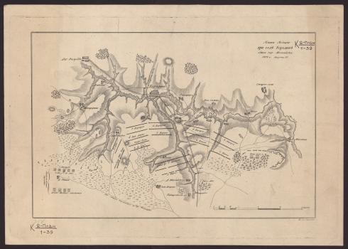 План позиции при селе Бородине близ города Можайска в период Отечественной войны 1812 г.