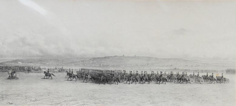 Парад артиллерии. (Лагерь в Вознесенске), 7 сентября 1837