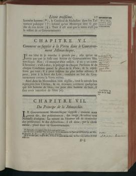 Т. I. Кн. III. Главы VI-VII, с пометами Вольтера на полях