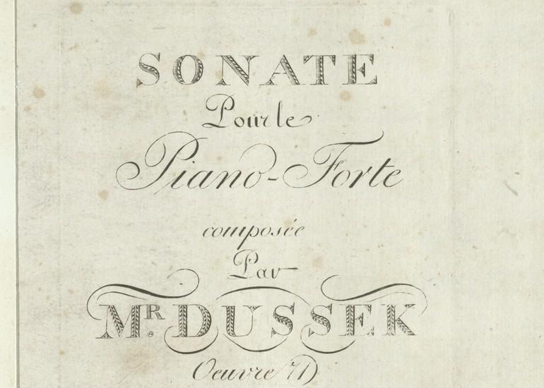 Я. Л. Дусик «Соната для фортепиано. Ор. 71» 1811 г.
