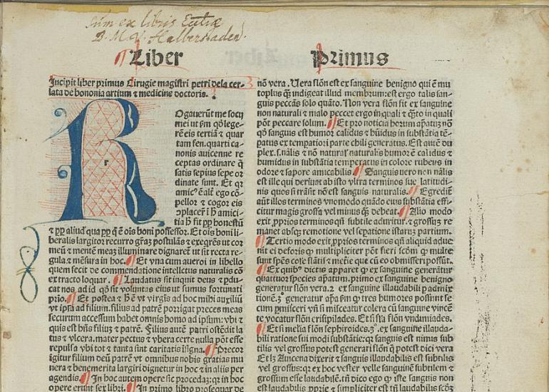 Книжные памятники. Топ 100. Пьетро ди Аргеллата «Хирургия» 1492 г.