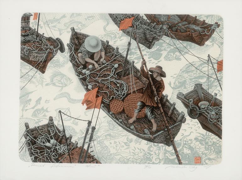 Выставка «Как птица Сирин в Китай летала: связь культур в современной печатной графике Олега Михайлова»