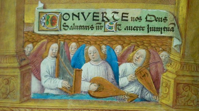 Музыка и музыкальные инструменты в средневековых рукописях