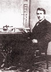Томас Альва Эдисон, создатель первого в мире фонографа